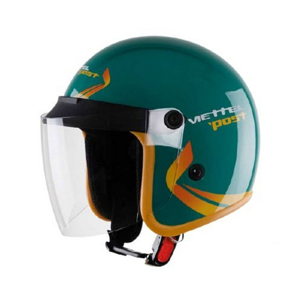 Mũ Bảo Hiểm 3/4 Đầu Cao Cấp In Logo